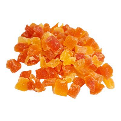 diced dried papaya