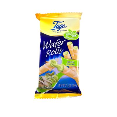 pistachio wafer rolls