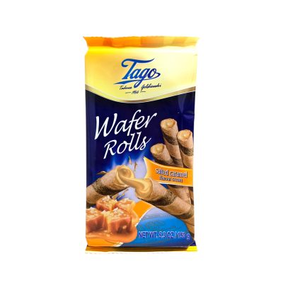 salted caramel wafer rolls