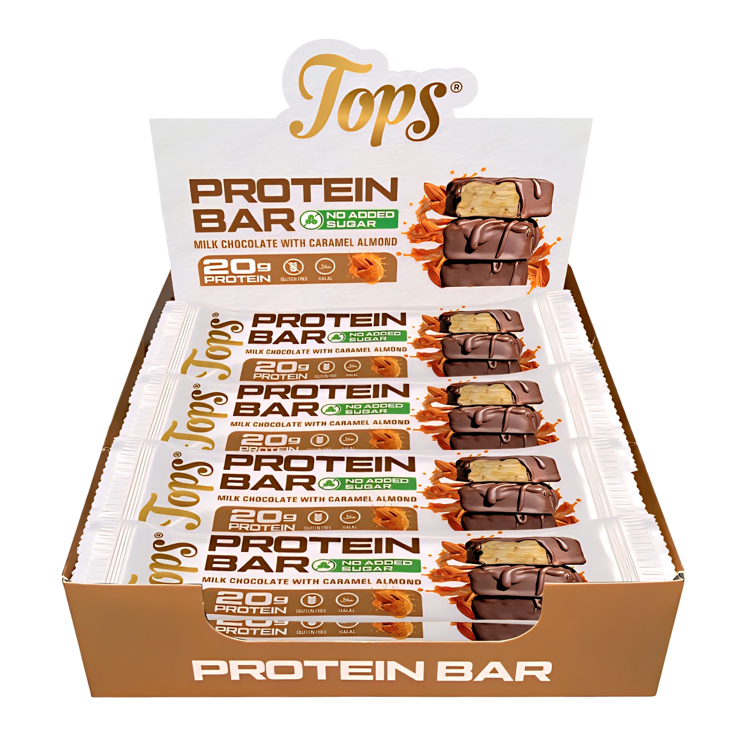Tops Zero Added Sugar Protein Bars - 20g Whey Protein Isolate - 7 Flavours - Image 2