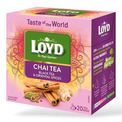 Loyd Tea - Chai Tea (Black Tea with Oriental Spices) - 20 Bags - 40g