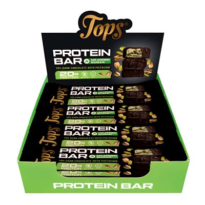 Tops Zero Added Sugar Protein Bars - 20g Whey Protein Isolate - 7 Flavours