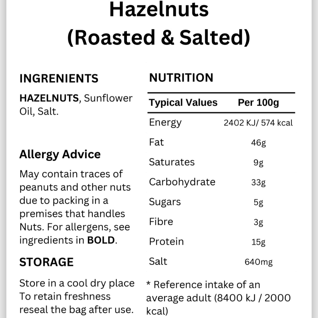 Hazelnuts - Roasted & Salted - Fresh & Delicious - Image 2