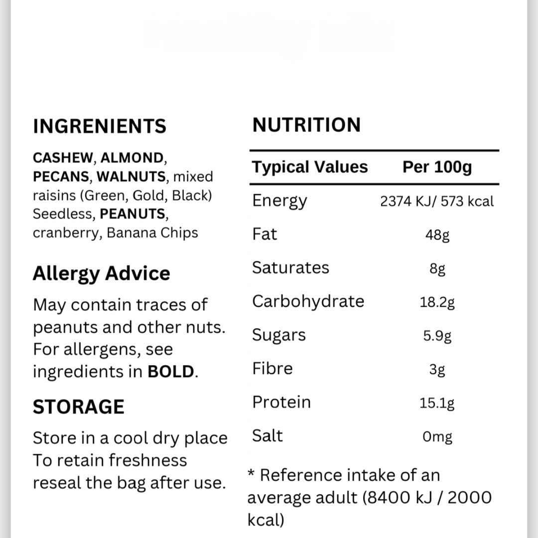 Mixed Nuts & Dried Fruits - Delicious & Fresh - Image 2