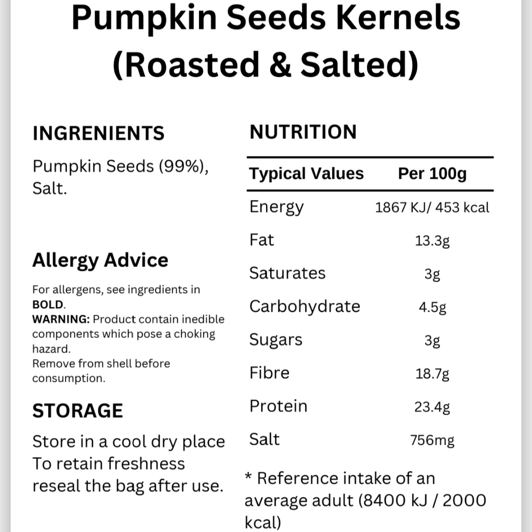 Pumpkin Seeds Kernels - Roasted & Salted - Fresh & Delicious - Image 2