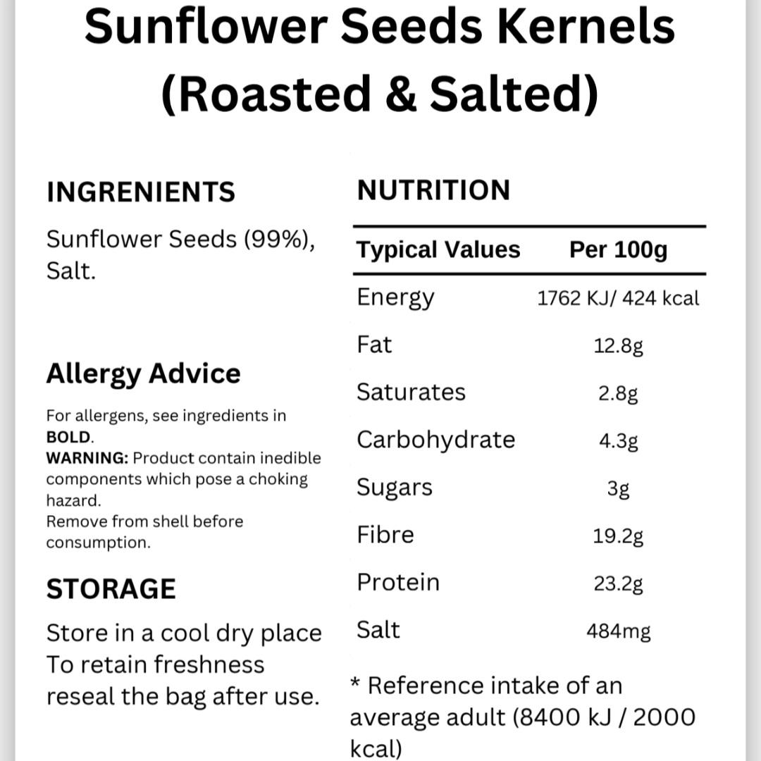 Sunflower Seeds Kernels - Roasted & Salted - Fresh & Delicious - Image 2
