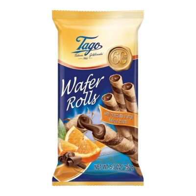 Tago Wafer Rolls (Chocolate Orange Cream) - 150g
